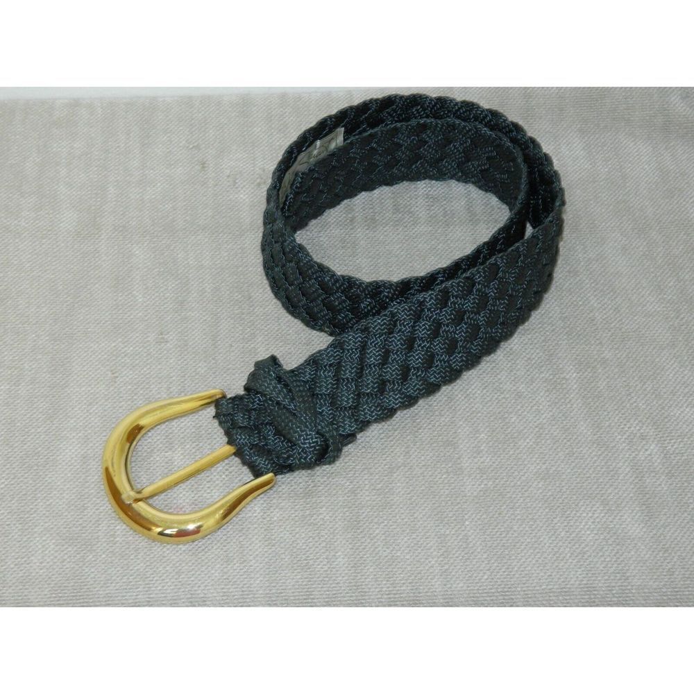 Jill Stuart Belt Women's Vintage Navy Blue Braided‎ Oversize Belt Size Small